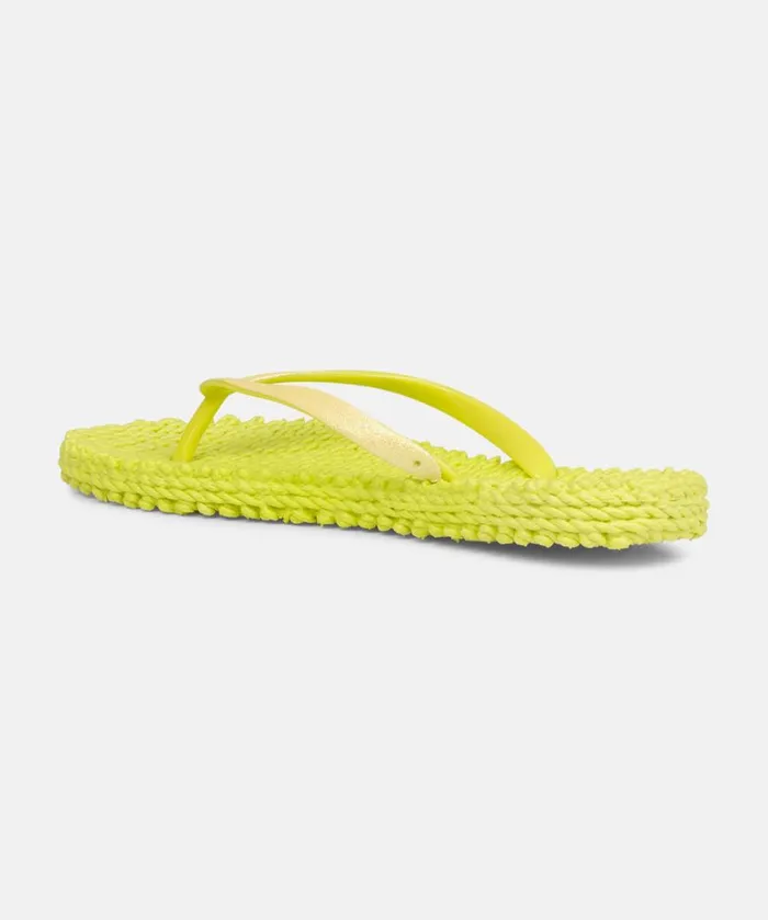 Flip Flop With Glitter 8211 Lime Shoes Ilse Jacobsen Flip Flops