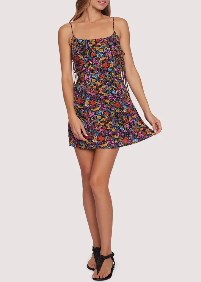Flora Garden Mini Dress Blacklavender Women Lost Wander Dresses
