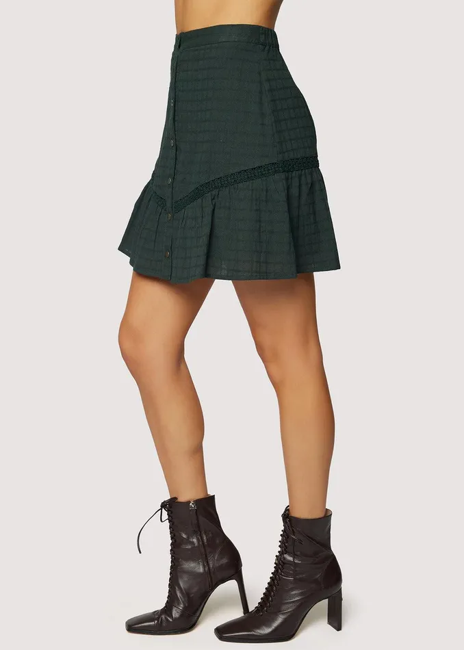 Forest Jewel Mini Skirt Darkgreen Women Lost Wander Skirts