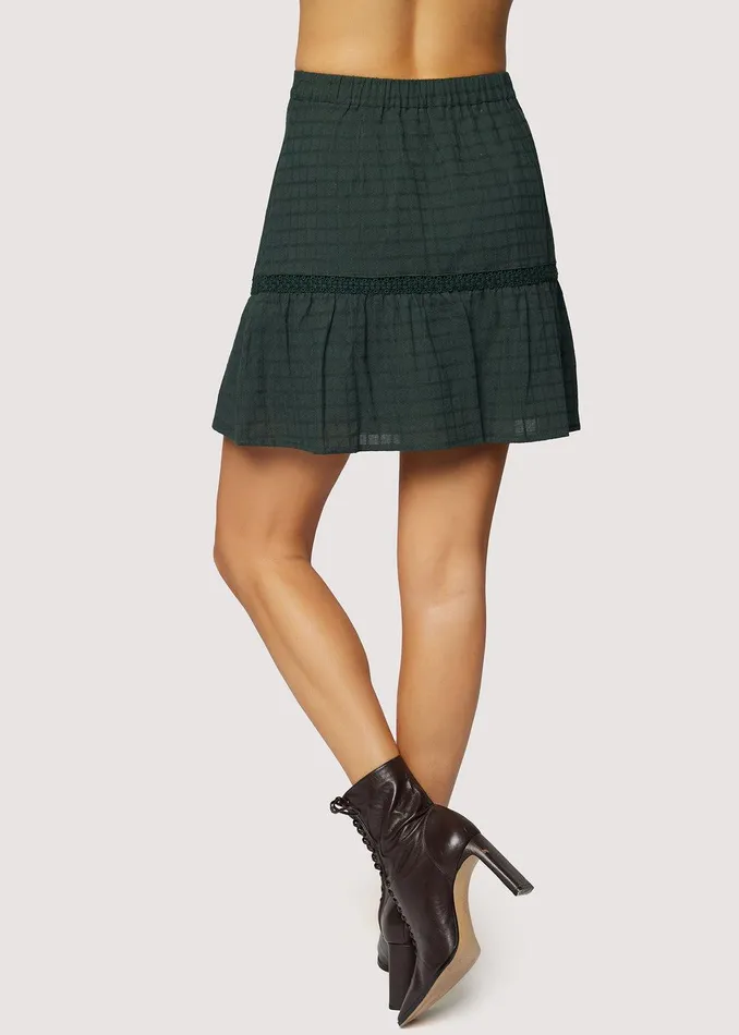 Forest Jewel Mini Skirt Darkgreen Women Lost Wander Skirts