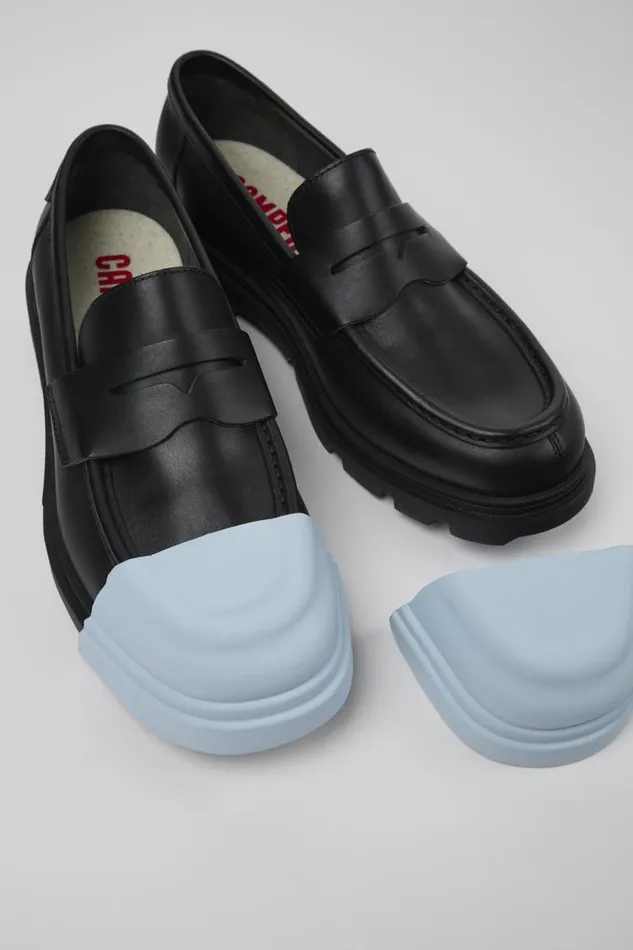 Formal Shoes Men Camper Junction Black Leather Moccasin Formal Shoes Men Camper Junction Black Leather Moccasin