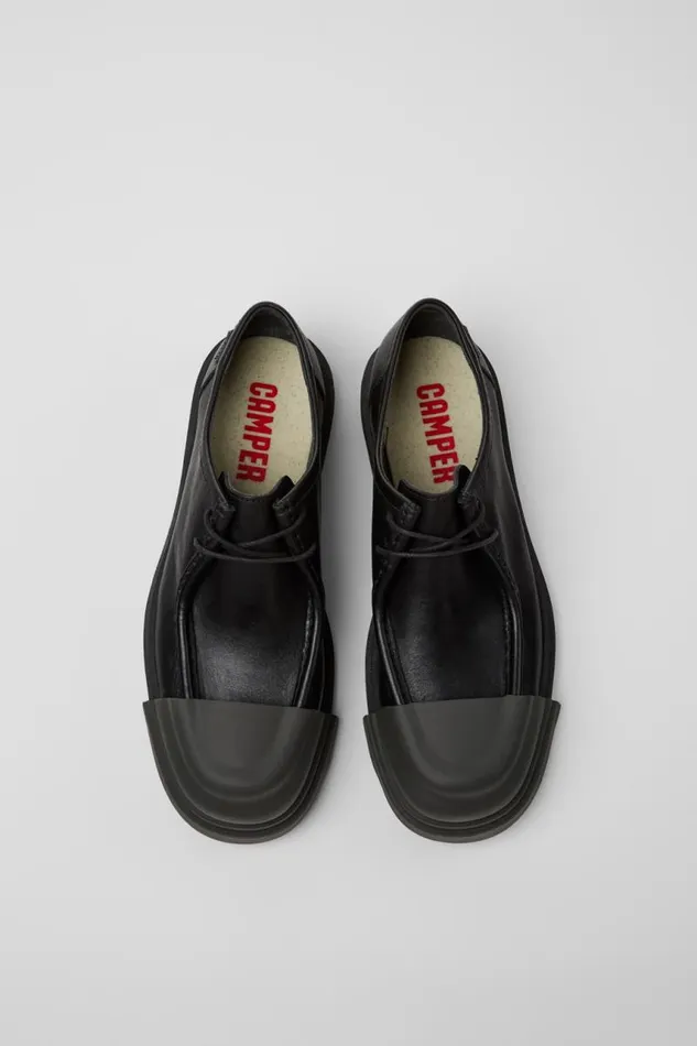 Formal Shoes Men Camper Junction Black Leather Shoe