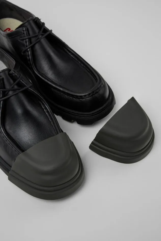 Formal Shoes Men Camper Junction Black Leather Shoe