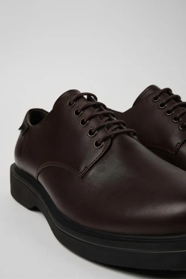 Formal Shoes Men Camper Norman Brown Leather Shoes