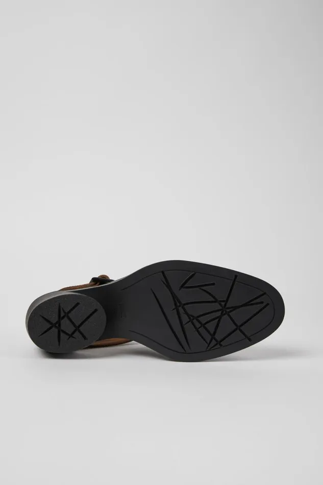 Formal Shoes Women Camper Bonnie Black Leather Sandal Formal Shoes Women Camper Bonnie Black Leather Sandal