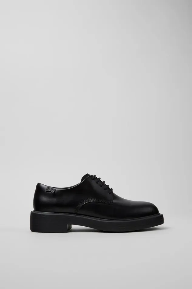 Formal Shoes Women Camper Dean Black Leather Shoe