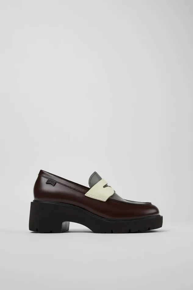 Formal Shoes Women Camper Twins Multicolored Leather Loafers Formal Shoes Women Camper Twins Multicolored Leather Loafers