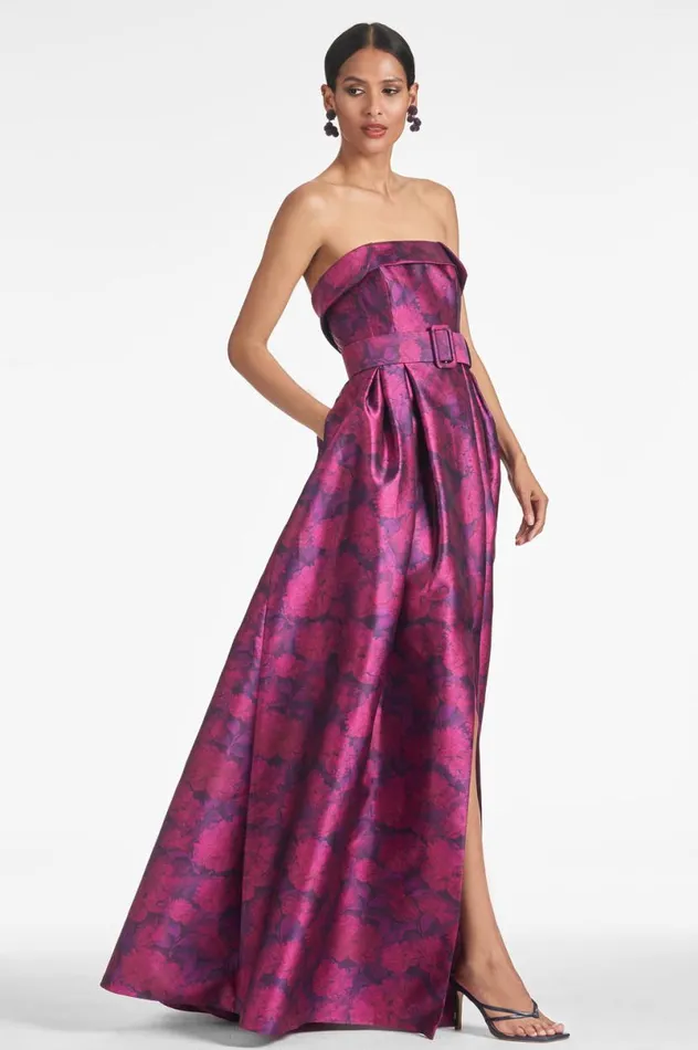 Formal Women Sachin and Babi Brielle Gown 8211 Magenta Bloom