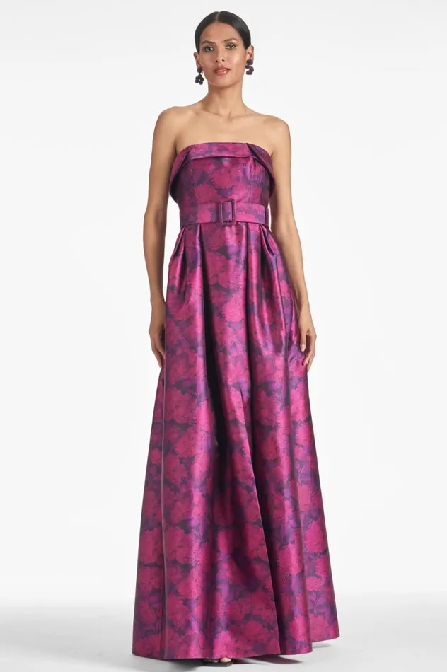 Formal Women Sachin and Babi Brielle Gown 8211 Magenta Bloom