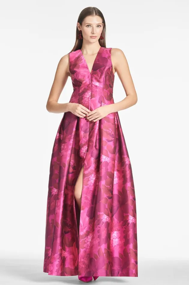Formal Women Sachin and Babi Brooke Gown 8211 Magenta Bella Bouquet
