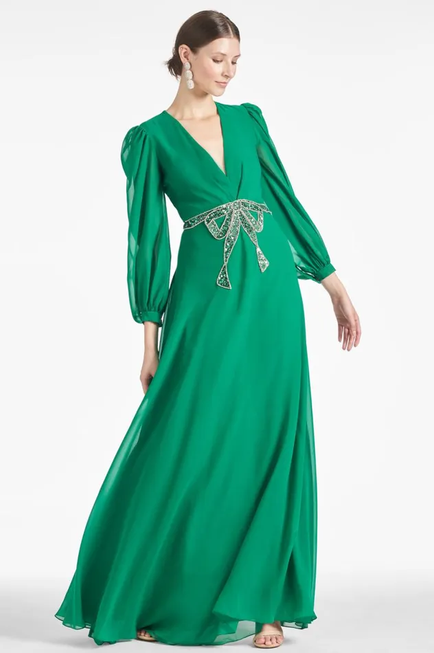 Formal Women Sachin and Babi Ramsey Gown 8211 Malachite