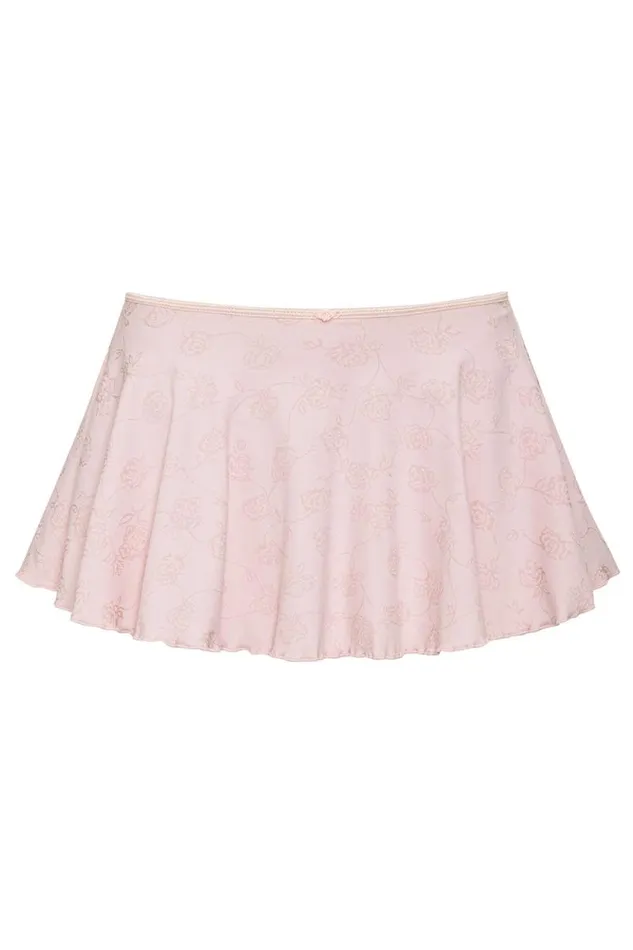 Frankies Bikinis Active Women Star Low Rise Skort Pink Petals