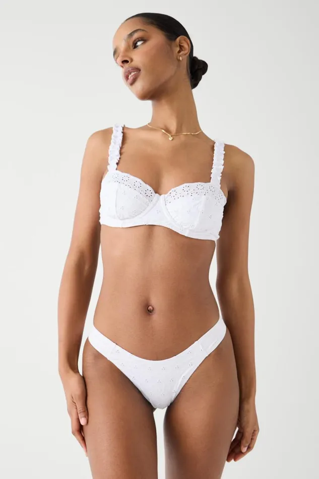 Frankies Bikinis Bikinis Women Chapel Underwire Eyelet Bikini Top Angel