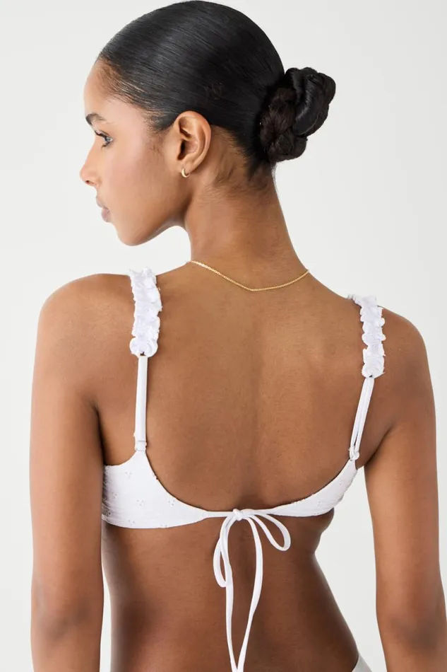 Frankies Bikinis Bikinis Women Chapel Underwire Eyelet Bikini Top Angel
