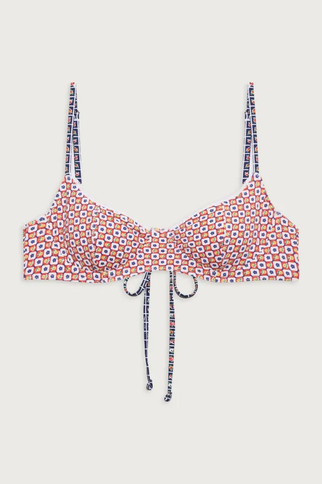 Frankies Bikinis Bikinis Women Cola Underwire Balconette Bikini Top Farmhouse Florals