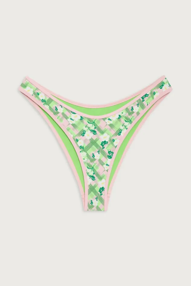 Frankies Bikinis Bikinis Women Dove Plaid Classic Bikini Bottom Baby Daisy