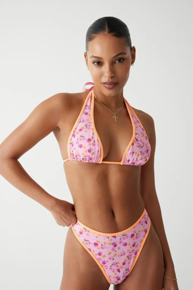 Frankies Bikinis Bikinis Women Laura High Waist Cheeky Bikini Bottom Queen039s Bath