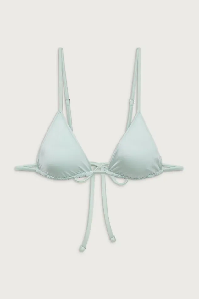 Frankies Bikinis Bikinis Women Lumia Shine Triangle Bikini Top Pistachio