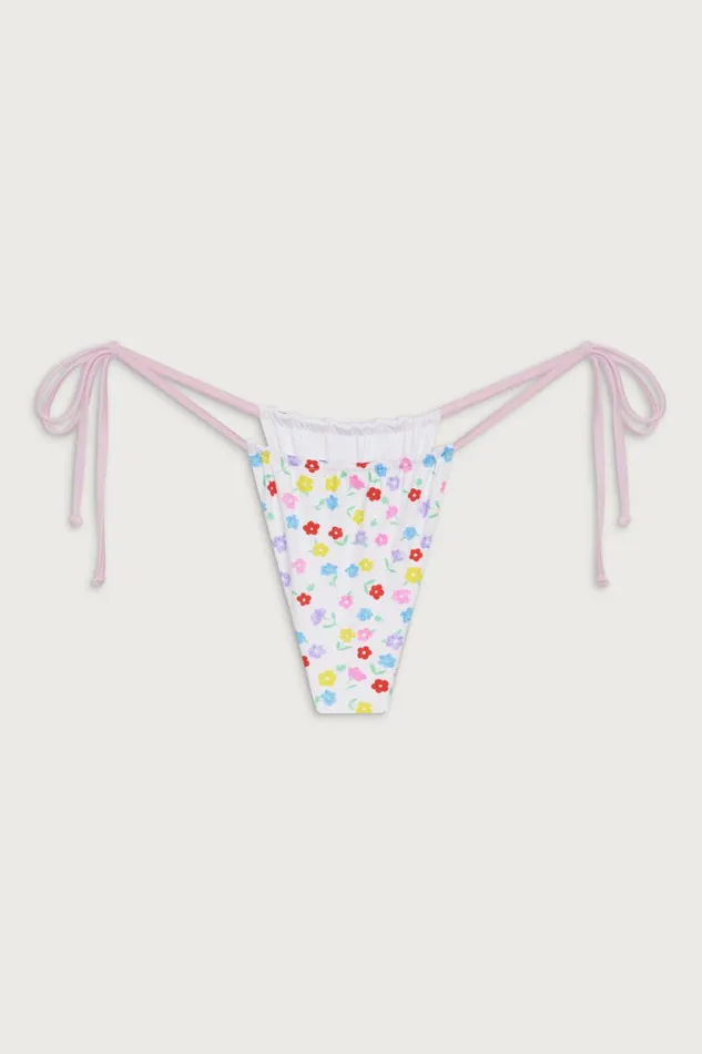 Frankies Bikinis Bikinis Women Tia Floral Skimpy Bikini Bottom Dune Daisy