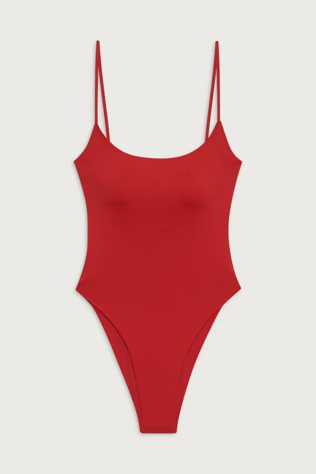 Frankies Bikinis One Pieces Women Juliet Cheeky One Piece Swimsuit True Red