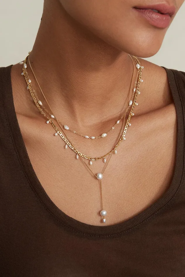 FreeForm Pearl Necklace White Women Chan Luu Necklaces