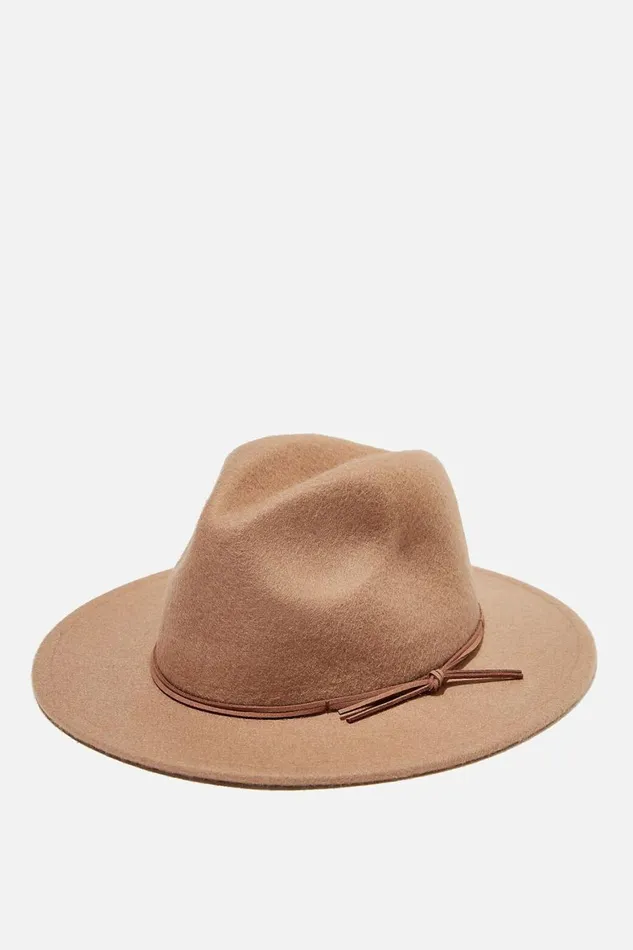 Girls 214Boys 214 Hats and Beanies Cotton On Wide Brim Hat Taupy Brownties