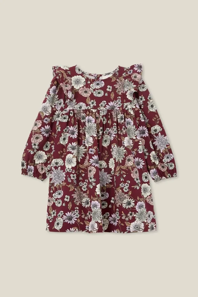 Girls 214 Dresses Cotton On Holly Long Sleeve Dress Vintage Berryannie Floral
