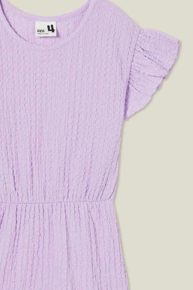 Girls 214 Dresses Cotton On Sonia Short Sleeve Dress Lilac Drop