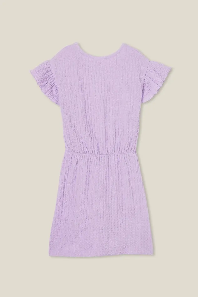 Girls 214 Dresses Cotton On Sonia Short Sleeve Dress Lilac Drop