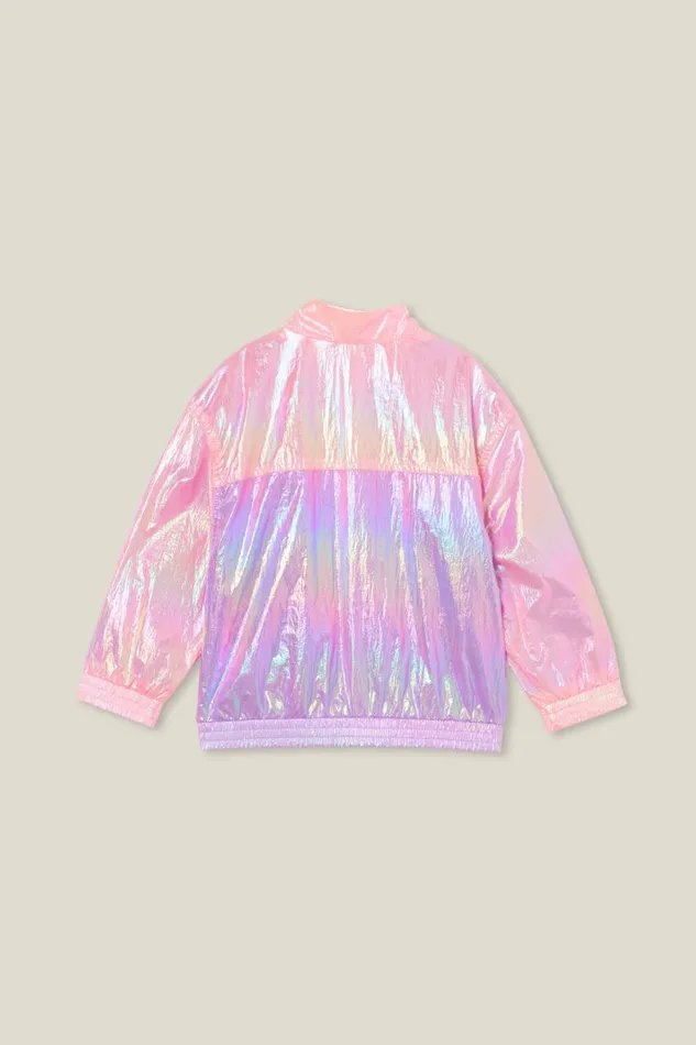 Girls 214 Jackets and Sweaters Cotton On Abbie Spray Jacket Pale Violetcali Pink
