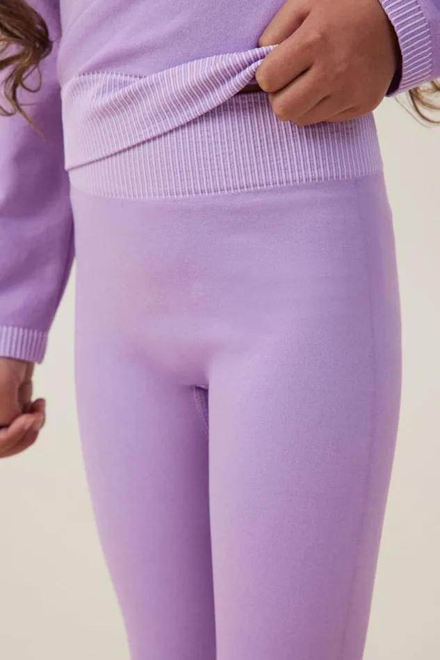 Girls 214 Leggings Pants and Jeans Cotton On Imogen Seamfree Legging Lilac Drop Wash