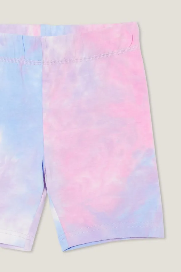 Girls 214 Shorts Skirts and Playsuits Cotton On Halley Bike Short Lilac Droptie Dye