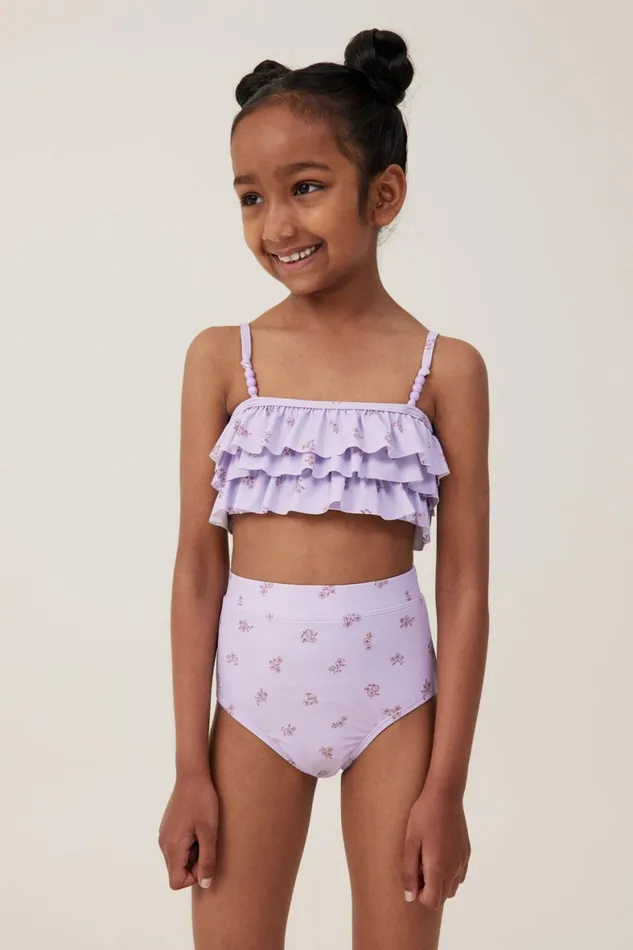Girls 214 Swimwear Cotton On Alexia Bikini Lilac Dropbetsy Ditsy