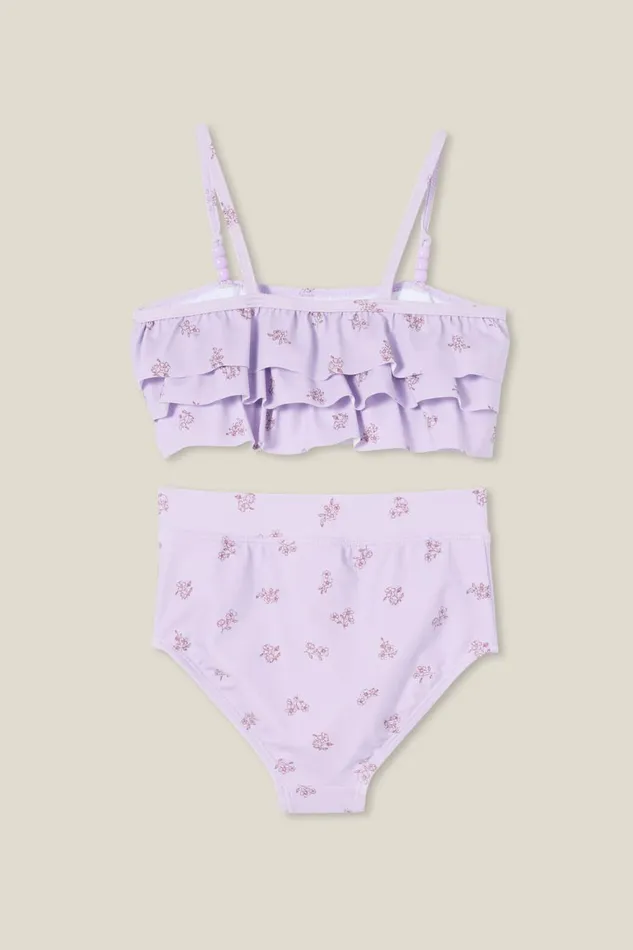 Girls 214 Swimwear Cotton On Alexia Bikini Lilac Dropbetsy Ditsy