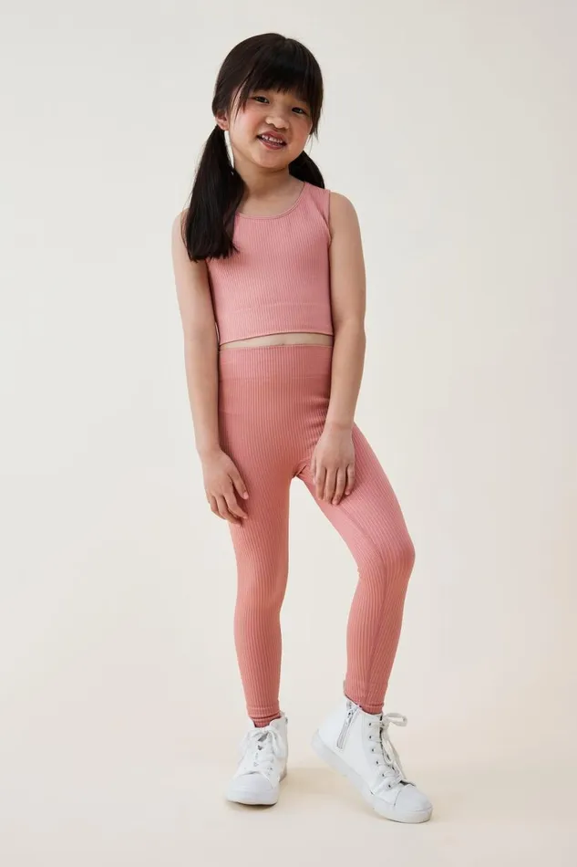 Girls 214 Tops and TShirts Cotton On Imani Seamfree Top Clay Pigeon