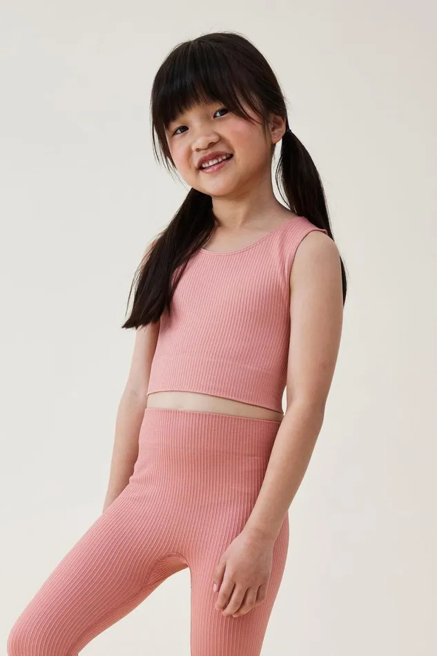 Girls 214 Tops and TShirts Cotton On Imani Seamfree Top Clay Pigeon