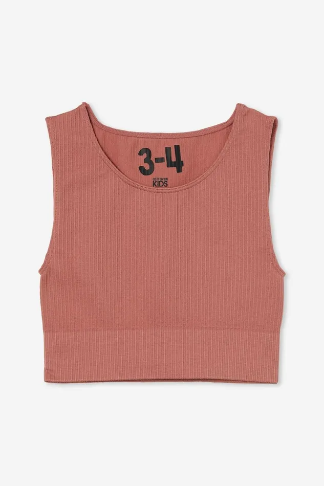 Girls 214 Tops and TShirts Cotton On Imani Seamfree Top Clay Pigeon