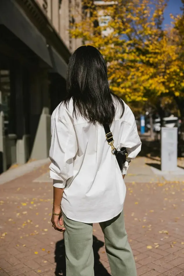 Gracie Button Up In Ivory Ivory Women Bohme Tops