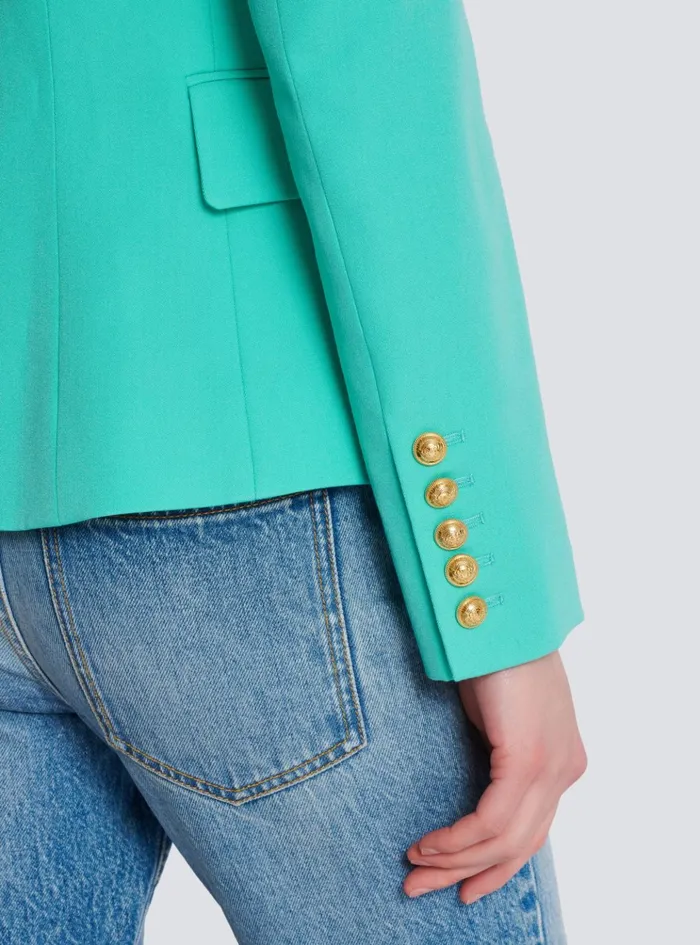Grain De Poudre 6button Jacket Blue Women Balmain Jackets And Blazers