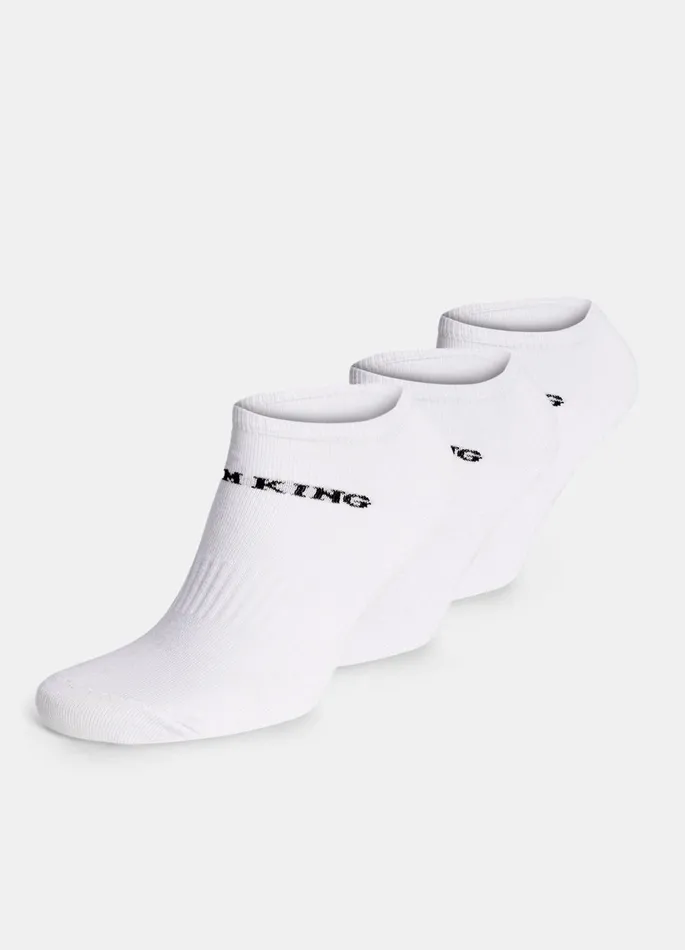 Gym King Accessories Women Motion Liner Socks 3pk 8211 White