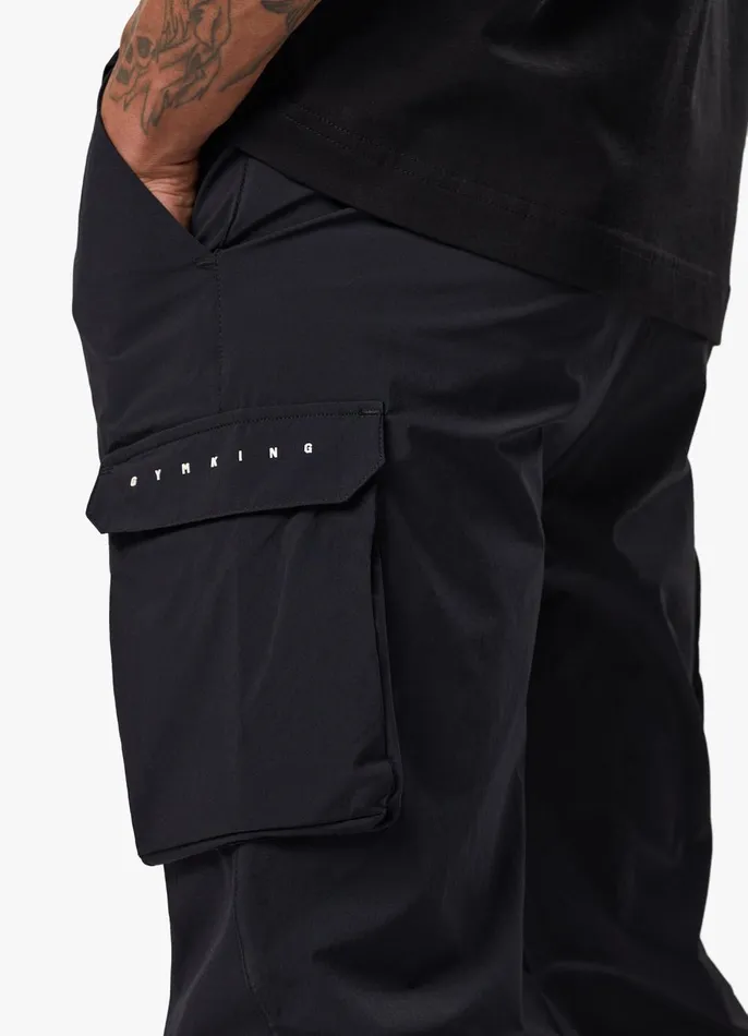 Gym King Cargos Men Rebellion Cargo Jogger 8211 Black