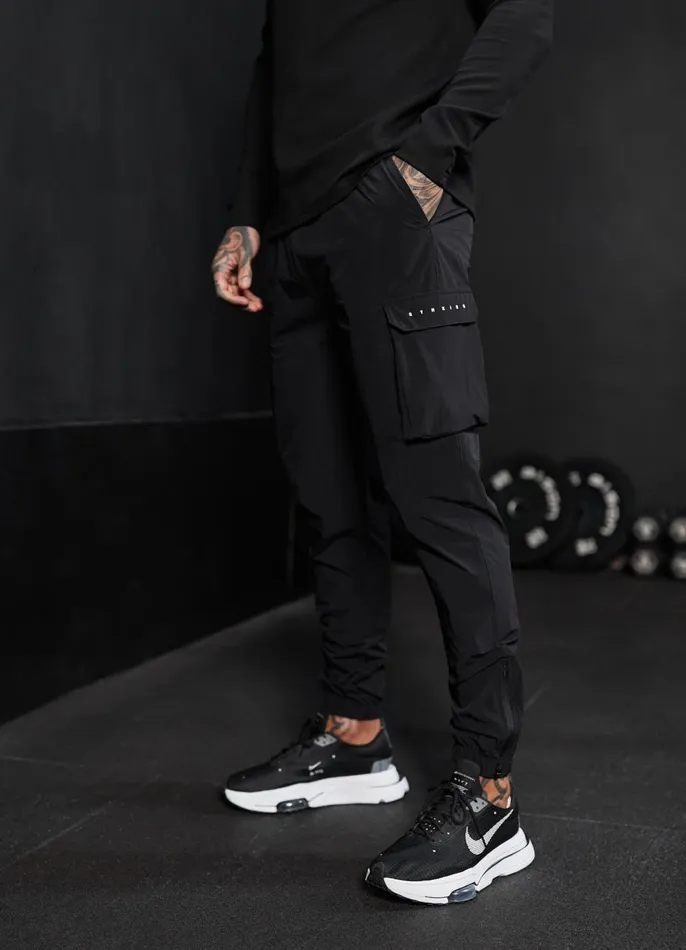 Gym King Cargos Men Rebellion Cargo Jogger 8211 Black