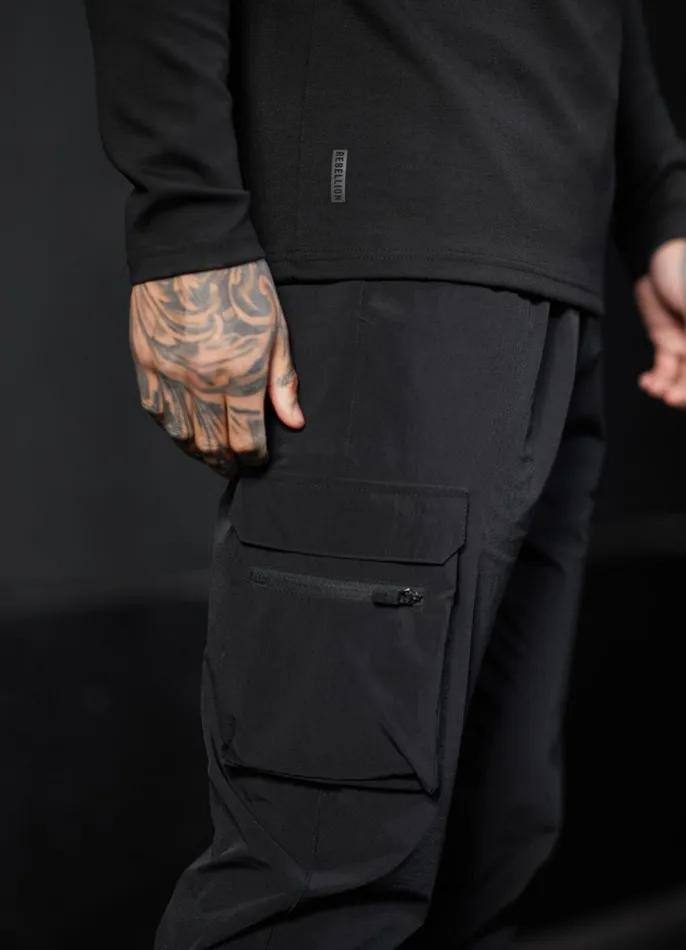 Gym King Cargos Men Rebellion Cargo Jogger 8211 Black