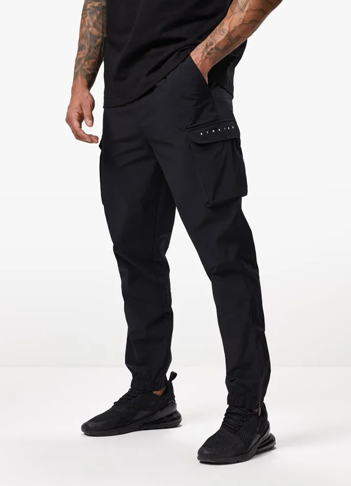 Gym King Cargos Men Rebellion Cargo Jogger 8211 Black