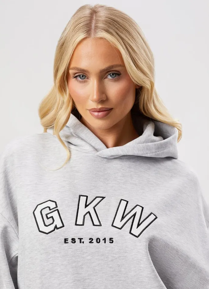 Gym King CoOrds Women GKW Relaxed Fit Hoodie 8211 Snow Marl
