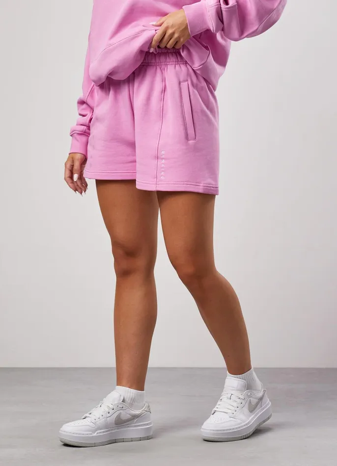 Gym King CoOrds Women GKW Seam Detail Shorts 8211 Pink Rose