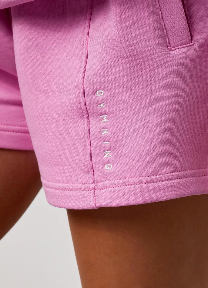 Gym King CoOrds Women GKW Seam Detail Shorts 8211 Pink Rose