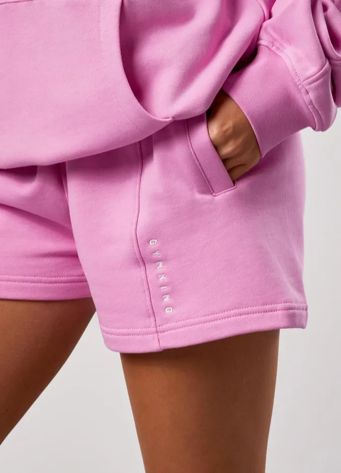 Gym King CoOrds Women GKW Seam Detail Shorts 8211 Pink Rose