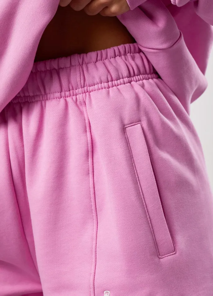 Gym King CoOrds Women GKW Seam Detail Shorts 8211 Pink Rose