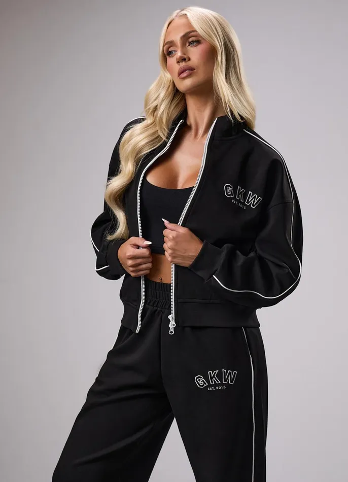 Gym King CoOrds Women GKW Sports Luxe Track Jacket 8211 Black
